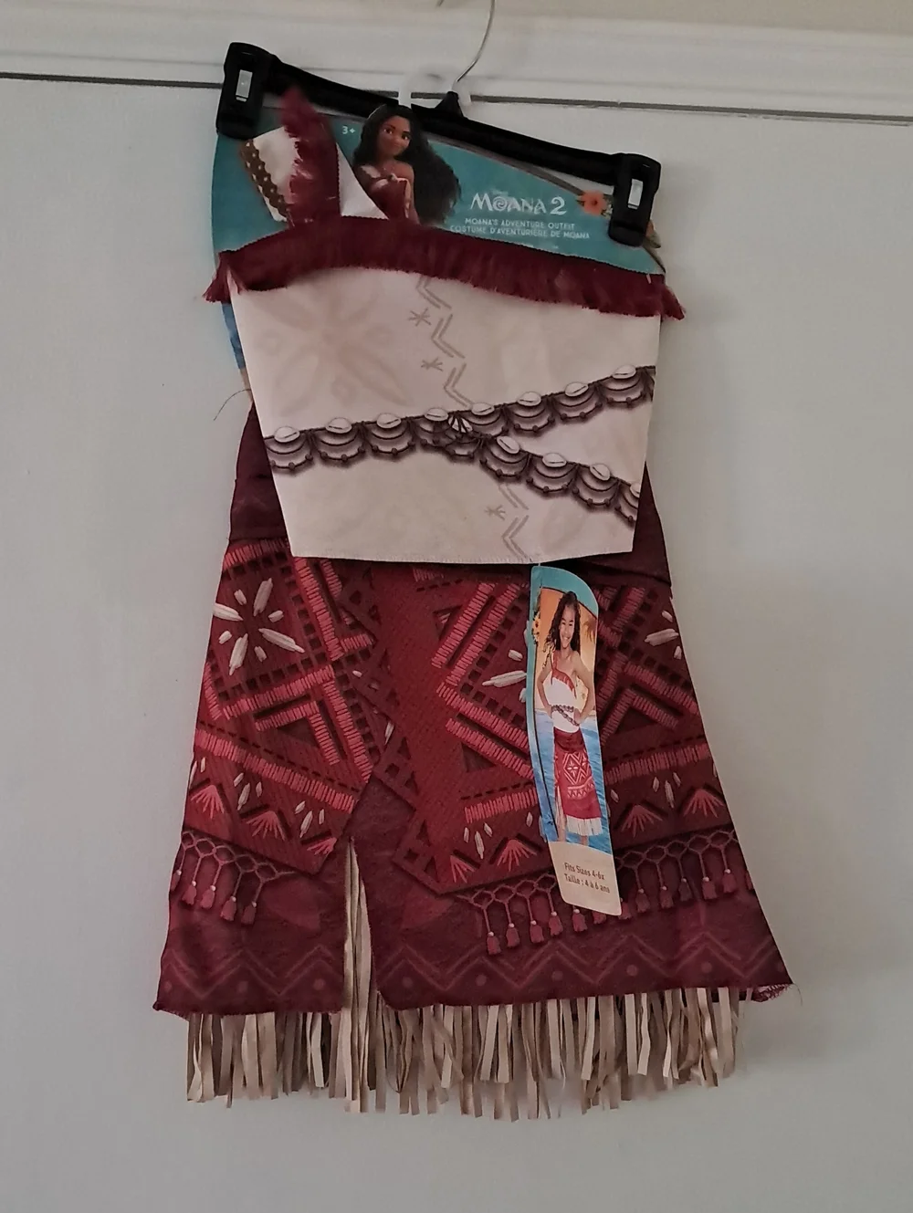 Disney Moana 2 Red and Cream Adventure Costume
